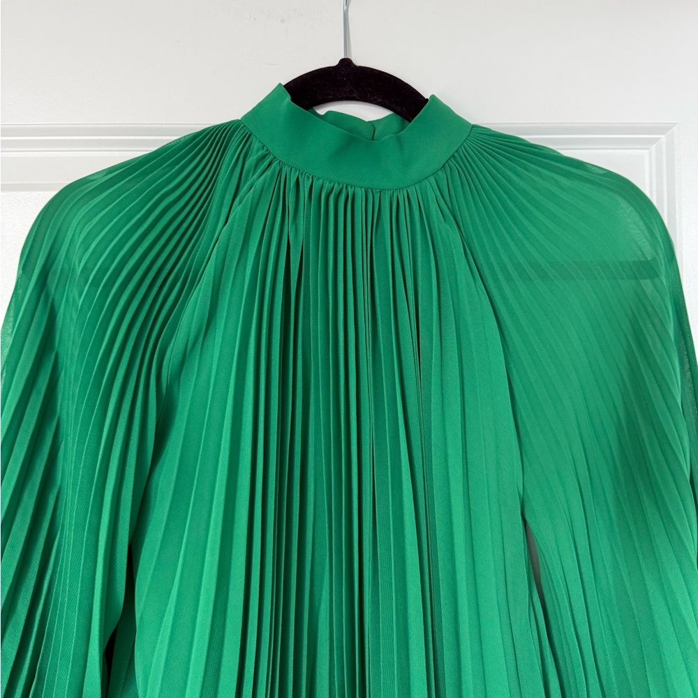 Like new PATBO Pleated Feather Trim Mini Dress $2,200 0 - Picture 8 of 11